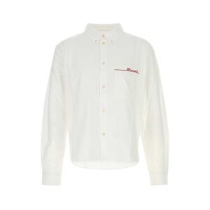 Marni Men White Oxford Shirt